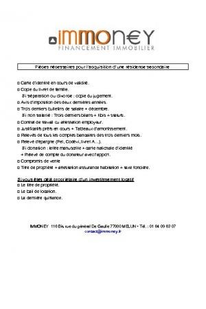 Acquisition d'une résidence secondaire