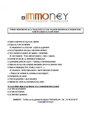 Acquisition d’une nouvelle résidence principale avec mise en place d’un prêt relais