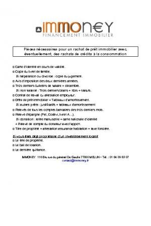 Rachat de prêt immobilier avec éventuellement des rachats de prêts consommation